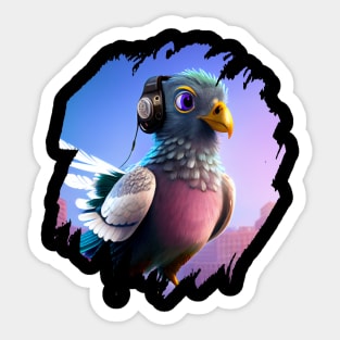 Pierre the Pigeon-Hawk Sticker